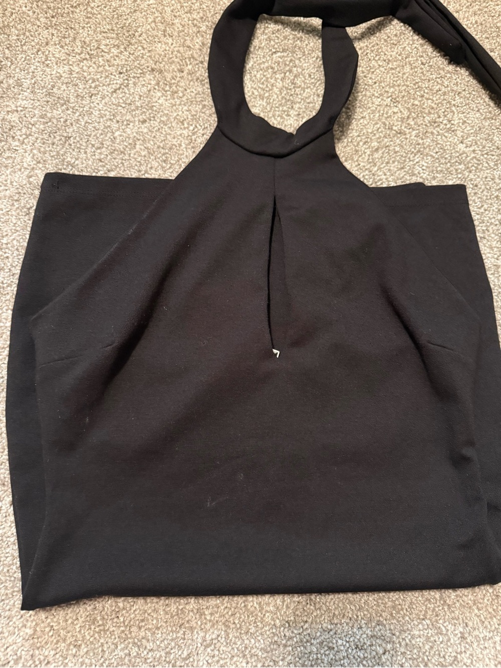 Classic Black Halter Neck Dress